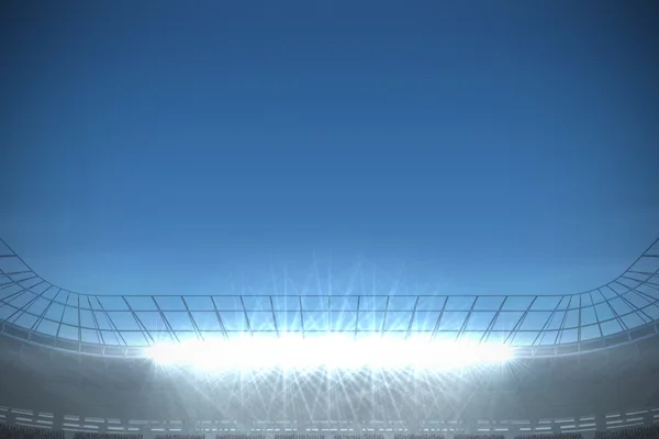 Fotbollsstadion under blå himmel — Stockfoto