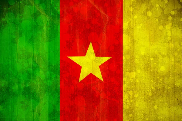 Cameroon flag in grunge effect — Stock Photo, Image