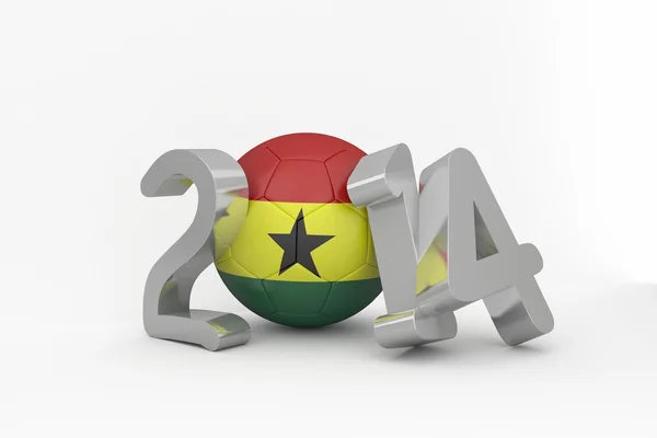 Ghana world cup 2014 message — Stock Photo, Image