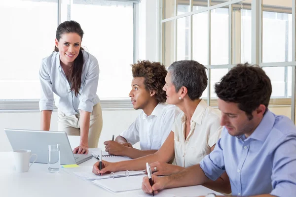 Workers at important meeting — Stock Photo, Image