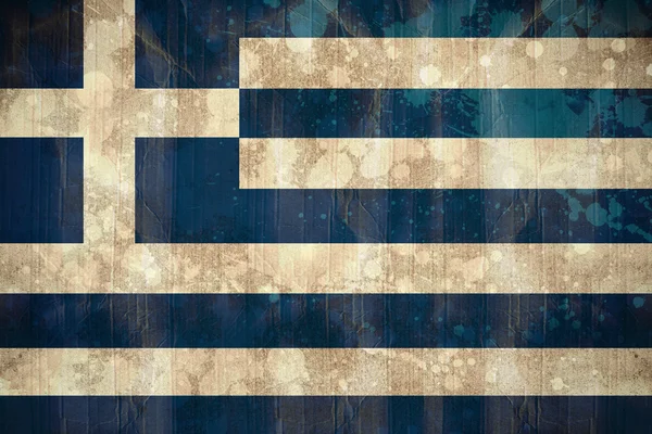 Bandera de Grecia en efecto grunge —  Fotos de Stock