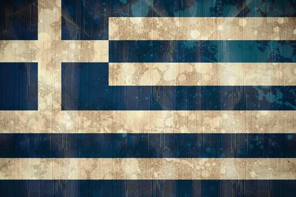 Drapeau Grèce effet grunge — Photo