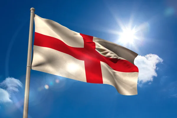 England national flag on flagpole — Stock Photo, Image