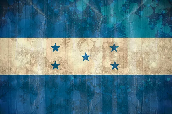 Флаг Гондураса в эффекте гранжа — стоковое фото