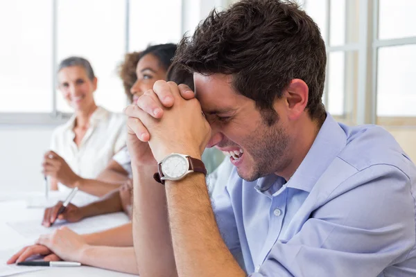 Mensen uit het bedrijfsleven tijdens een vergadering — Stockfoto