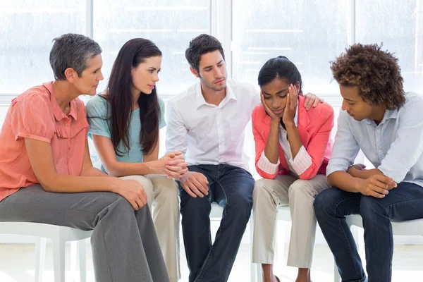 Terapia de grupo en sesión — Foto de Stock