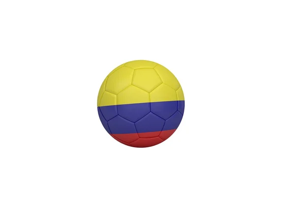 Fußball in kolumbianischen Farben — Stockfoto