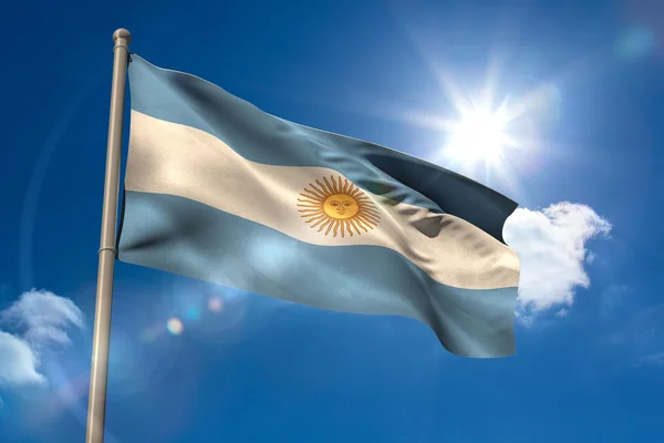 Αργεντινή εθνική σημαία — Φωτογραφία Αρχείου
