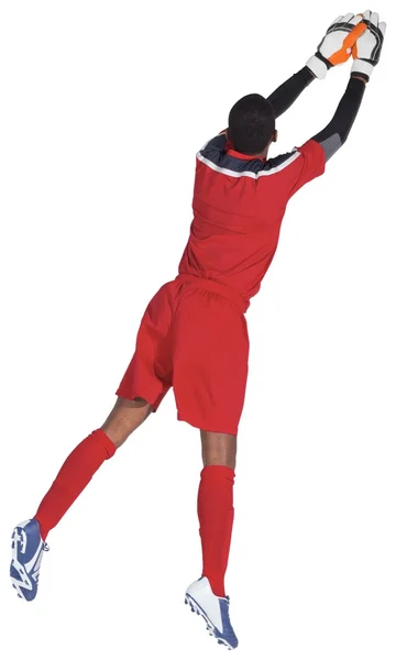 Goalkeeper making a save — Stock Photo, Image