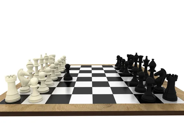 Chess pieces on board — Stock Photo, Image