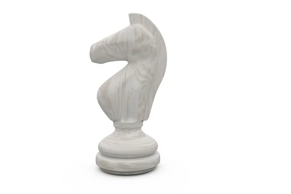 White knight chess piece — Stock Photo, Image