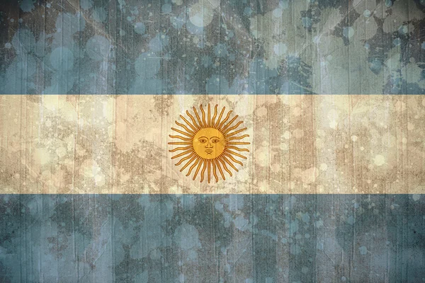 Флаг Аргентины в эффекте гранжа — стоковое фото