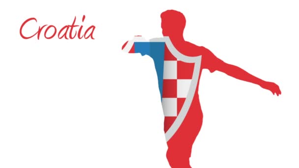 Kroatië Wereldkampioenschap voetbal 2014 — Stockvideo