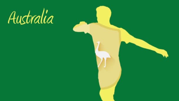 Austrália Copa do Mundo 2014 — Vídeo de Stock