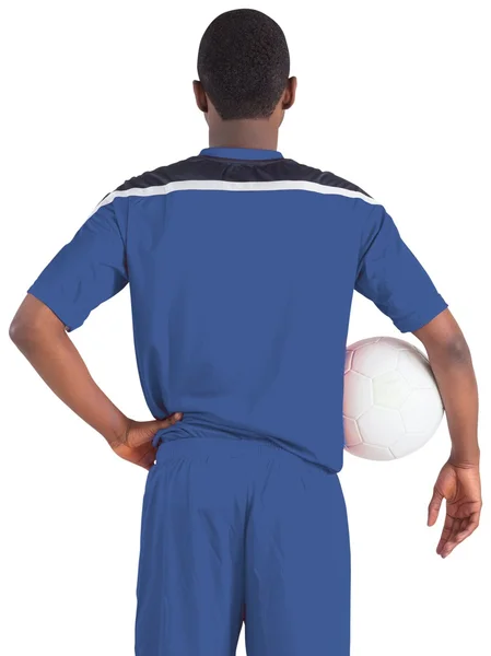 Giocatore di calcio in possesso di palla — Foto Stock