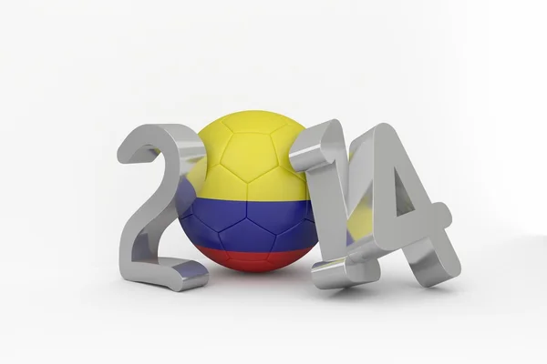 Colombia world cup 2014 bericht콜롬비아 세계 월드컵 2014 메시지 — 스톡 사진