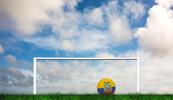 Calcio in colori ecuador — Foto Stock