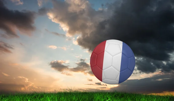 Football in france colours — Stock Photo, Image