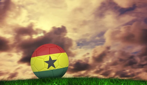 Fútbol en colores ghana — Foto de Stock