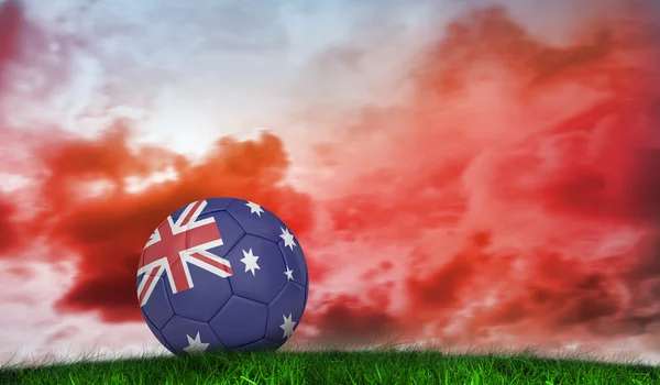 Voetbal in Australië kleuren — Stockfoto