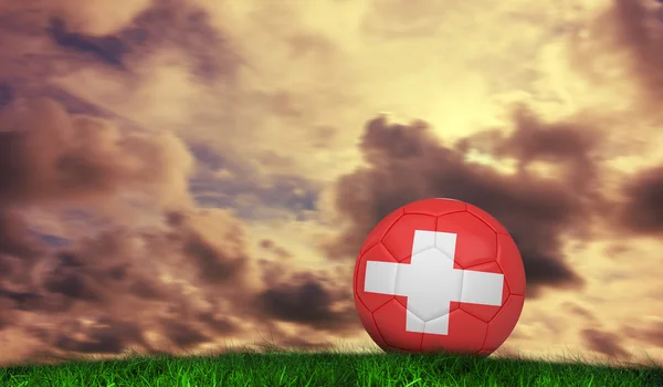 Futbol swiss renkler — Stok fotoğraf