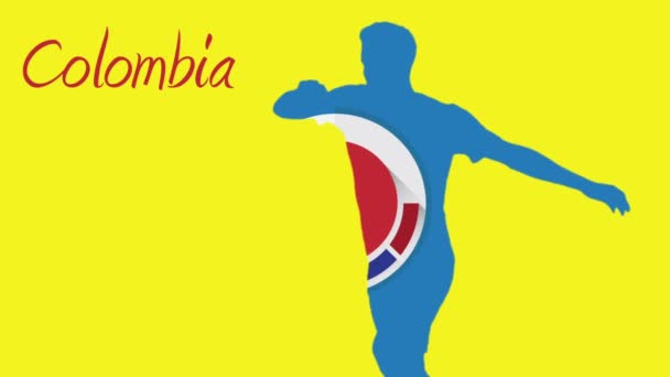 Copa do mundo da Colômbia 2014 — Vídeo de Stock