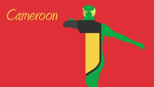 Kamerun-WM 2014 — Stockvideo