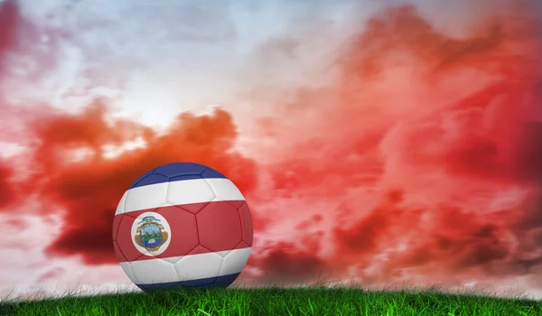 Voetbal in costa rica kleuren — Stockfoto
