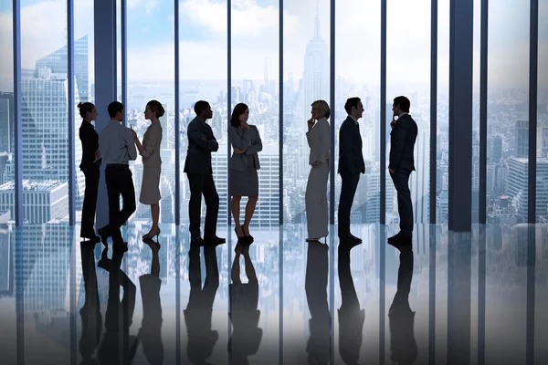 Business colleagues talking in room — Stock Photo, Image