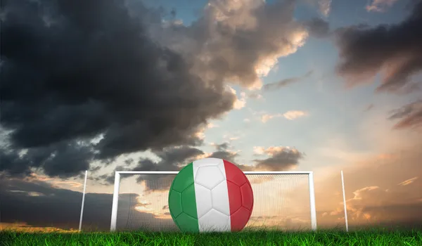 Football in italy colours — Stock Photo, Image