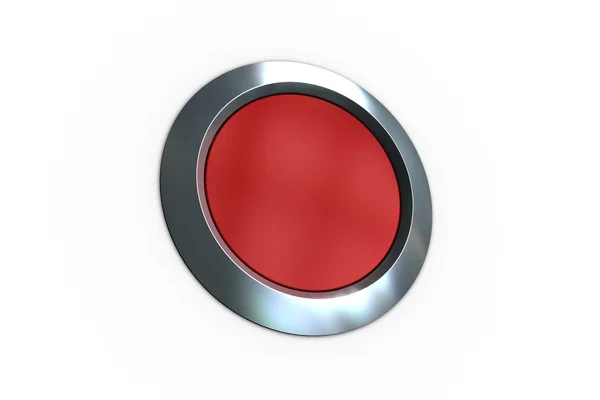 Digitally generated red push button — Stock Photo, Image