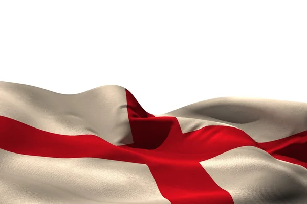 Дигитально сгенерированная волна флага Англии — стоковое фото