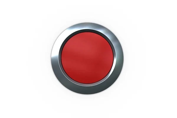 Digitally generated red push button — Stock Photo, Image
