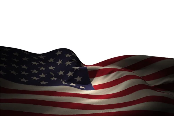 Ondulación de la bandera americana generada digitalmente — Foto de Stock