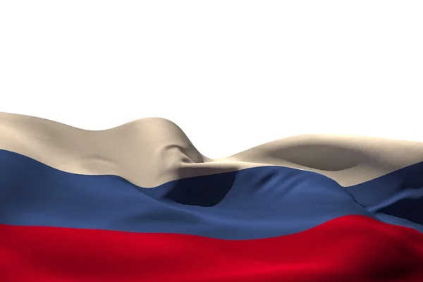 Ondulación de la bandera de Rusia generada digitalmente — Foto de Stock