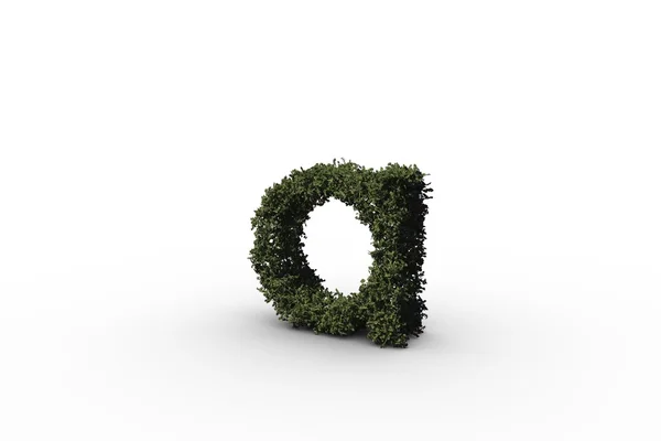 Letter a made of leaves — Stock Photo, Image