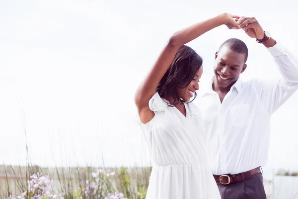 Romantic couple dancing — Stock Photo, Image