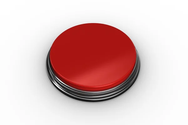 Botão vermelho gerado digitalmente — Fotografia de Stock