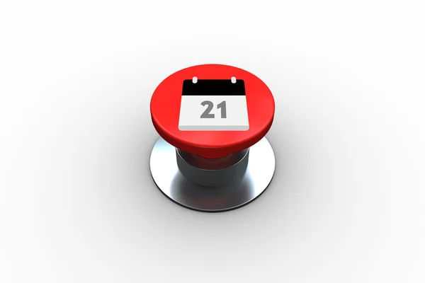 Calander graphic on button — Stock Photo, Image