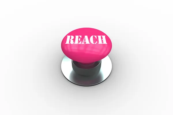 Reach on pink push button — Stock Photo, Image