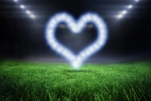 Awan dalam bentuk hati — Stok Foto