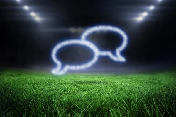 Cloud in shape of speech bubbles — Stock Photo, Image