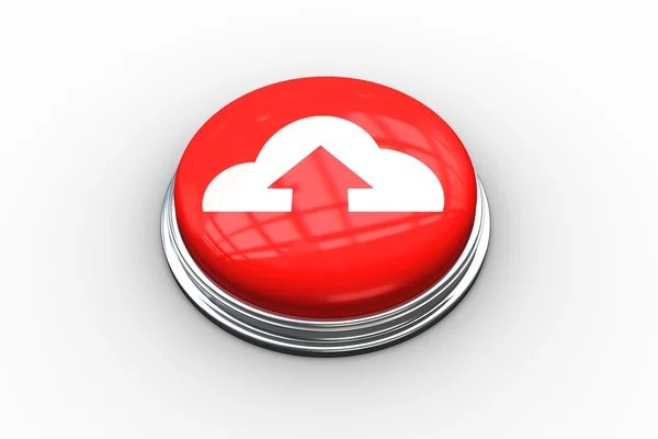 Composite image of cloud computing graphic on button — Stock Photo, Image