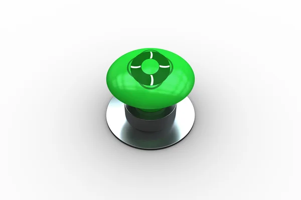 Кольцо безопасности на кнопке — стоковое фото