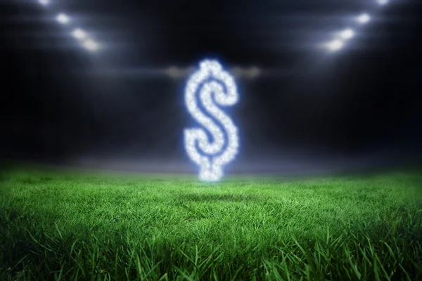 Cloud in shape of dollar — Stock Photo, Image