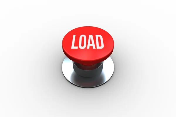 Load on red push button — Stock Photo, Image