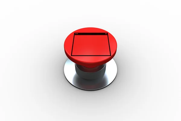 Computer window graphic on push button — Stock Photo, Image