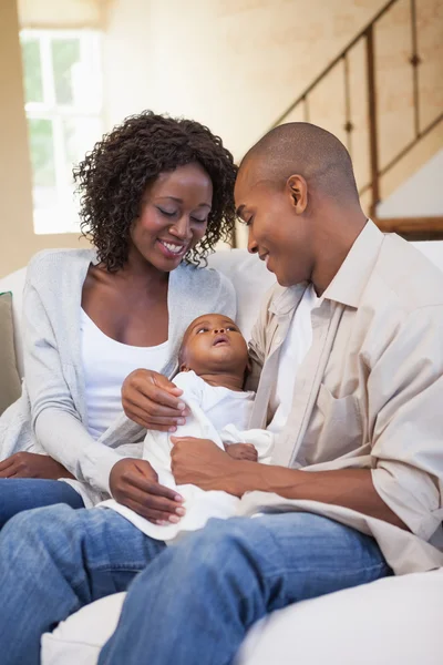 Parents spending time with baby — Stock Photo, Image