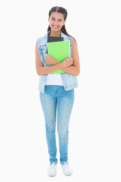 Mooie student glimlachen op camera — Stockfoto