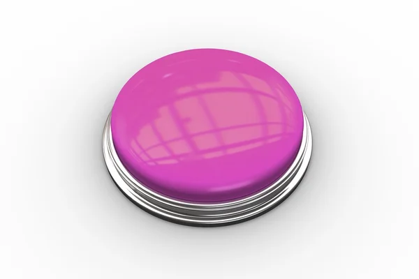 デジタル生成光沢のピンクのプッシュ ボタン — ストック写真